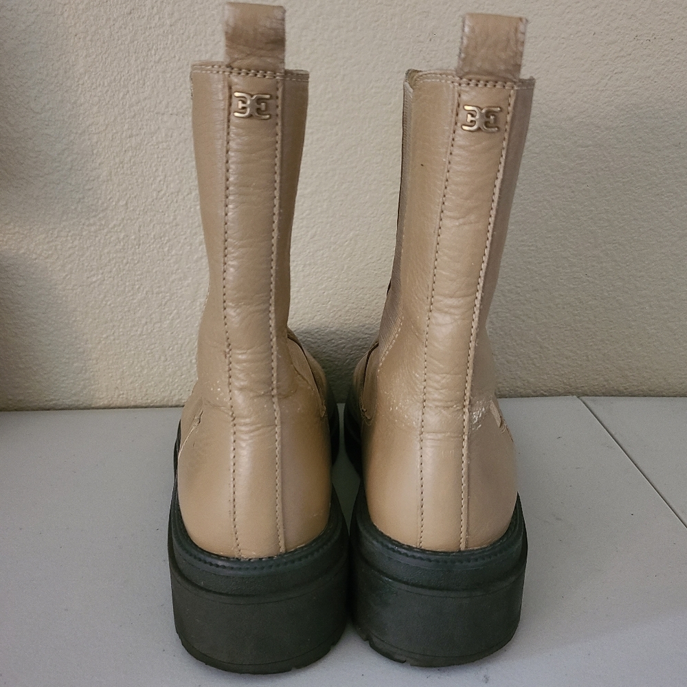sam edelman wellington chelsea lug sole booties tan size 8.5M - Picture 3 of 6